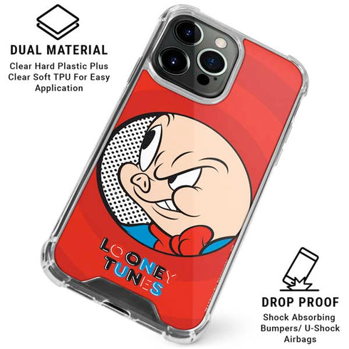Looney Tunes Porky Pig Full iPhone 16 Pro Clear Case
